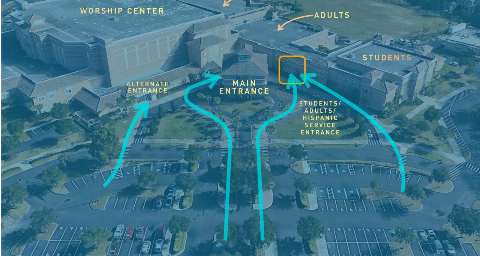 Proposed new campus entrance flow
