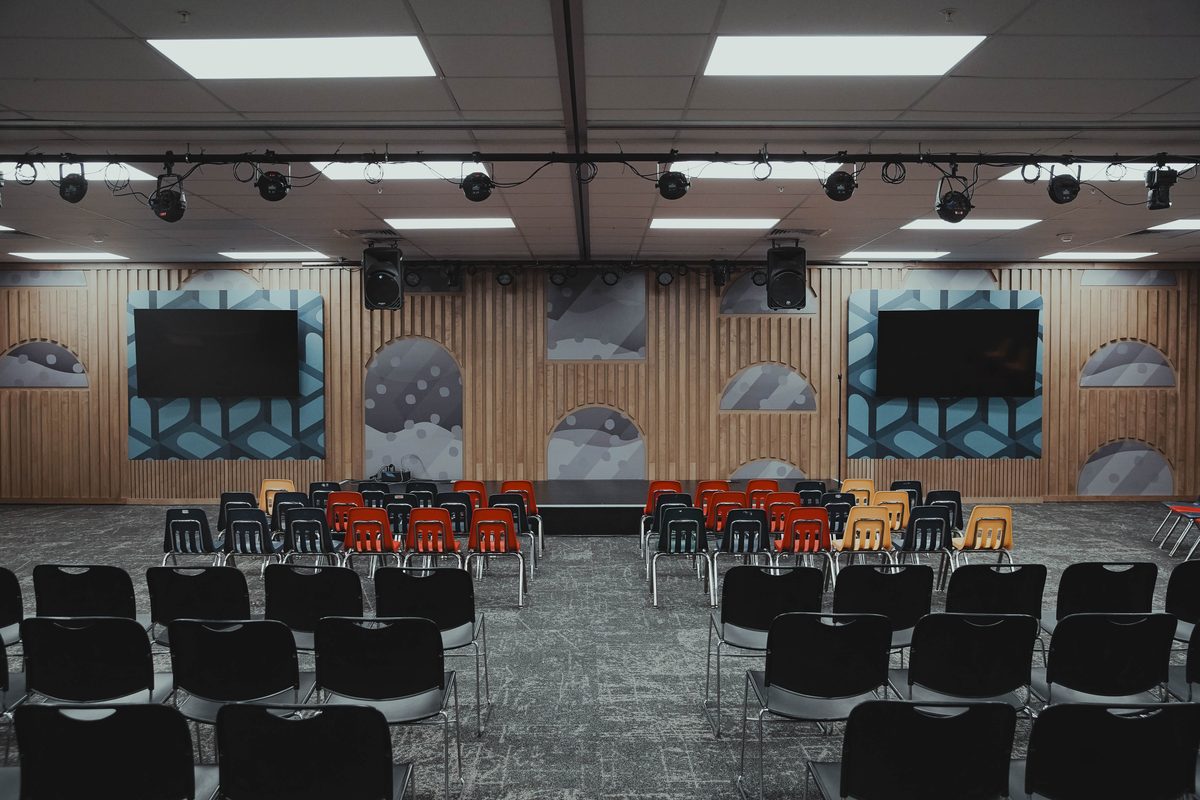 Kids worship room seating