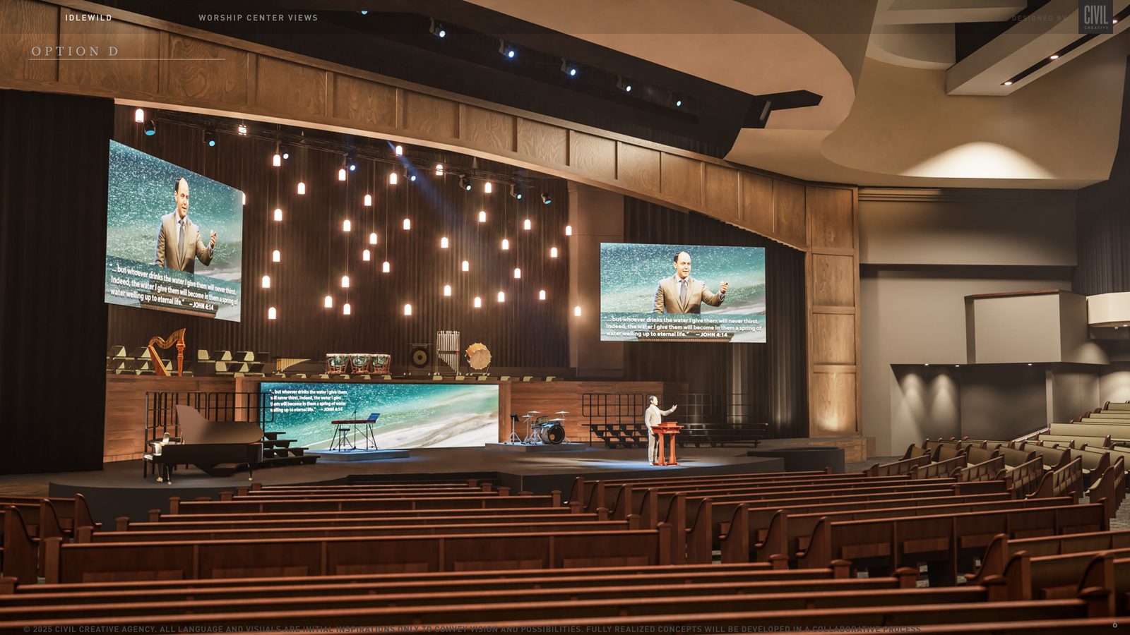 Worship Center house left